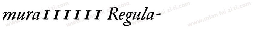 mura111111 Regula字体转换